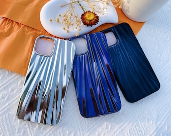 Metallic Striped Texture iPhone 15 14 13 12 11 case iPhone Pro case Pro Max Case iPhone XR iPhone Case XS Max case iPhone 8 7 6 iPhone Case