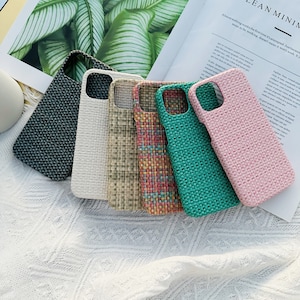 Woven Grid Pattern Phone Case for iPhone 15 14 13 12 11 iPhone Pro case Pro Max Case iPhone XR iPhone Case XS Max case iPhone 7 8 Case