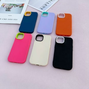 Solid Colors Silicone Phone Case iPhone 14 13 12 11 Pro Max case iPhone 13 12 mini case iPhone XR XS Max Case iPhone 7 8 14 Plus iPhone Case