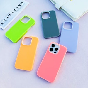 Candy color soft silicone protective case iPhone 15 14 13 12 11 case iPhone Pro case Pro Max Case iPhone XS Max case iPhone 7 8 Case XR Case