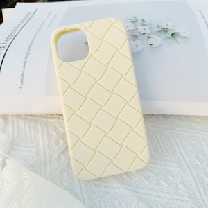 Soft Braided Silicone Super Soft Protective Case iPhone 15 14 13 12 11 Pro Max Case iPhone X XS Max iPhone XR Case iPhone 7 8 iPhone SE White
