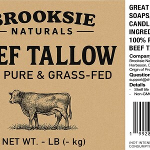 100% Grass Fed Beef Tallow 7lbs Rendered Bulk | No Additives | Chemical Free Filtered | Non-GMO and Gluten-free image 4