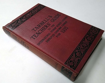 1935 Tarbells Teachers Guide Sunday School Lessons Christian Church Book