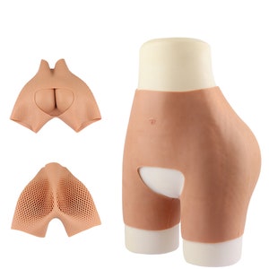 Silicone Hip Pants Underwear Sexy Butt Hip Up Enhancer Open Crotch Costume  for African Women Hourglass Figure Shapers