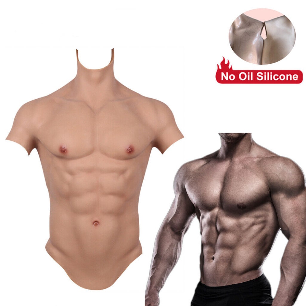 Realistic Silicone Breastplate with Cotton Filled B/C/D/E/G Cup High-Neck  Breast Forms for Crossdresser Drag Queen Transgender,Brown,B·CUP :  : Fashion