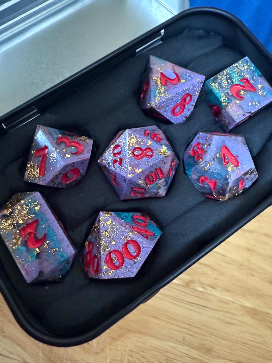 Customizable Resin Dice Set – Unique Polyhedral Dice for Dnd & Ttrpgs ...