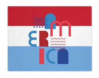 Placemat Amerikaanse vlag | Patriottisch tafeldecor, sterrenstrepen