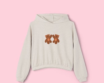 Valentine's-themed Cartoon Bears Oversized Hoodie