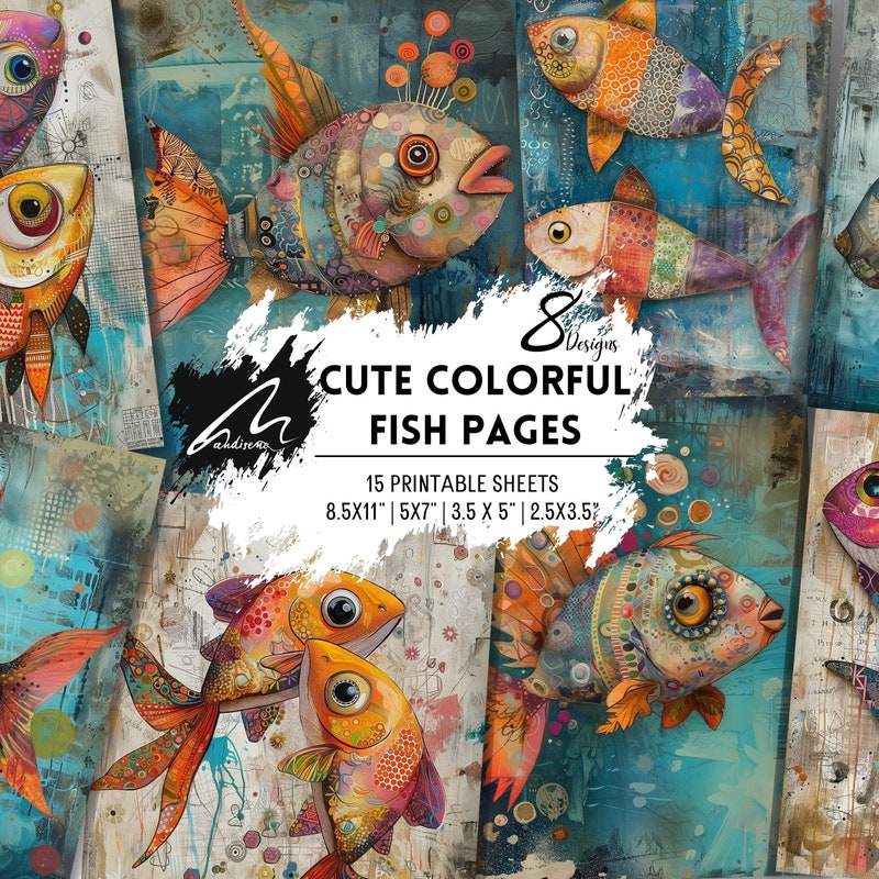 Whimsical Fish Art - Etsy