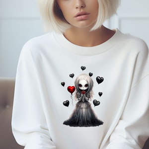 Gothique Saint-Valentin PNG & JPEG, Be My Valentine, Sublimation, Art numérique, Imprimable, PNG, Design Download, Cadeau, Gothique, Usage Commercial