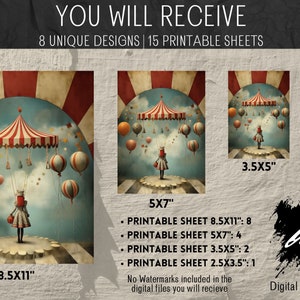 Vintage Circus Ephemera Kit – Printable Scrapbook Pages for Junk ...