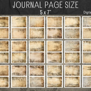 Old Forest Junk Journal Kit, Gothic Papers, Scrapbooks Druck, alte Einlage, Vintage Ephemera, Collage Sheet, Aquarellseite, Sofortiger Download Bild 6