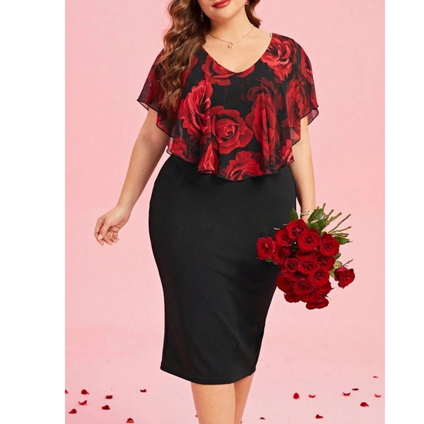 Robe de soirée en coton à fleurs,Vêtements pour femme,Robe longue,Robe en coton doux,Robe faite main,Saint-Valentin,Robe d'été,Robe tunique,Femme fait main