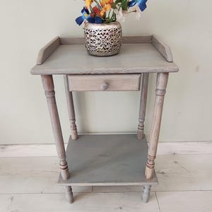 Table d'appoint vintage en pin massif