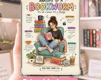 Bookworm Kindle Insert: Bookish Anatomy Printable (Digital Download)