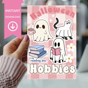 Halloween Kindle Insert Pink Kindle Insert Cute Ghost Kindle Insert Template Kindle Insert Digital Download Kindle Insert clear case