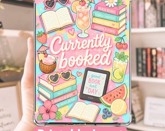 Summer Vibes Kindle Insert: Bright Summer Kindle Clear Case Design (PDF Download)