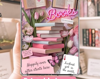 Pink Books Kindle Insert, Bookish (Digital Download)