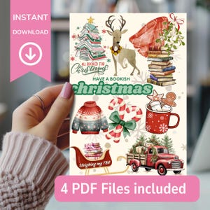 Insertion pour étui Kindle de Noël : décoration Kindle de Noël (téléchargement PDF)