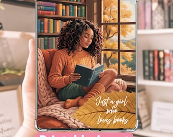 Black Girl Kindle Insert: Printable Kindle Sticker (PDF Download)