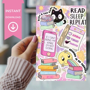 Kindle Insert for clear case Kindle paperwhite insert Kindle skin Kindle cover Kindle accessories Kindle case Kindle sleeve reading stickers