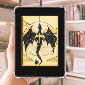 Dragon Kindle Insert: Fourth Wing Fantasy Design (PDF Download for Clear Case)