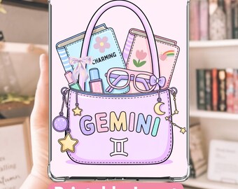 Cute Zodiac Astrology Star Sign Gemini Kindle Insert