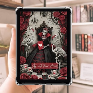 Alice in Wonderland Halloween Insert Queen of Hearts Halloween Kindle Insert  Dark Kindle Insert for clear case  Kindle Insert printable