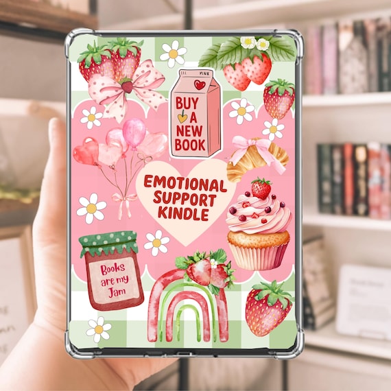 Strawberry Fields Kindle Insert: Pink Gingham Kindle Case Design (PDF Download)
