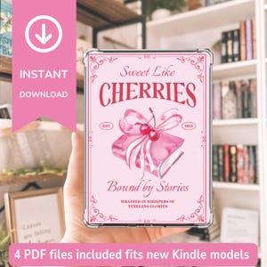 Rosa Kirschen Kindle Einsatz: Kokette Kindle Dekoration (PDF Download)