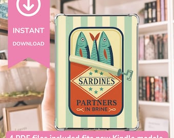 Fish Kindle Insert: Clear Case Printable (PDF Download)