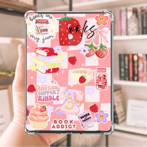 Strawberry Kindle Insert Pink Kindle Insert Coquette Kindle Insert Cute Kindle Insert for Clear case Print Kindle Insert Kindle Decoration