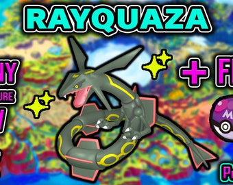 SHINY 6IV & EV Trained Rayquaza Pokémon Scarlet and Violet, Sword and Shield, Brilliant Diamond and Shining Pearl (FAST Delivery)