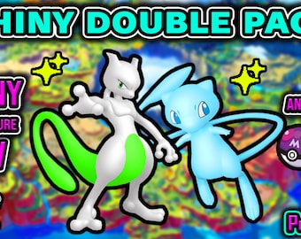 SHINY 6iv & Ev Trained Mewtwo + Japanese Mew Bundle*Rare SPECIAL EVENT Mew*Pokémon Scarlet and Violet, Sword and Shield, Bdsp(Fast Delivery)