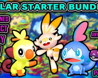 Shiny Starter Pokémon With Hidden Ability, 6IV/EV Trained *Galar Bundle* - Scarlet and Violet, Sword and Shield, BDSP (FAST Delivery)