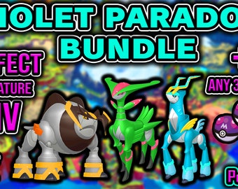 6IV & EV Trained: Iron Leaves, Iron Crown and Iron Boulder (3 Paradox Bundle) Pokémon Scarlet and Violet Legendary Pokémon (FAST Delivery)