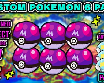 Any 6 Shiny/Non-Shiny 6IV & EV Trained Pokémon (6 Pack) Custom Order Scarlet and Violet, Sword/Shield, Legends Arceus, BDSP (FAST Delivery)