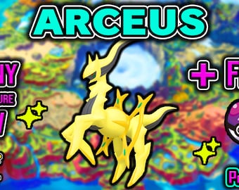 SHINY 6IV & EV Trained Mythical Arceus Pokémon Scarlet and Violet, Brilliant Diamond and Shining Pearl, Legends Arceus (FAST Delivery)