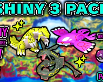 SHINY 6IV & EV Trained Groudon, Kyogre, Rayquaza Scarlet and Violet, Sword and Shield, Brilliant Diamond and Shining Pearl (FAST Delivery)