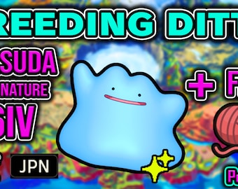 6IV Shiny Ditto Masuda Japanese Pokémon Scarlet and Violet, Sword and Shield, BDSP, Legends Arceus (Fast Delivery!)