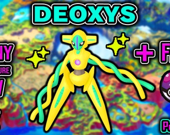 SHINY 6IV & EV Trained Mythical Deoxys Pokémon Scarlet and Violet, Brilliant Diamond and Shining Pearl (Fast Delivery)