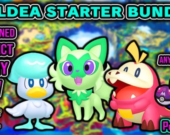 Shiny Starter Pokémon With Hidden Ability, Perfect 6IV/EV Trained Stats! *Paldea Bundle* - Scarlet and Violet (FAST Delivery)