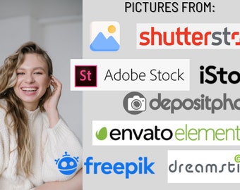 10 Stock images from different platforms.