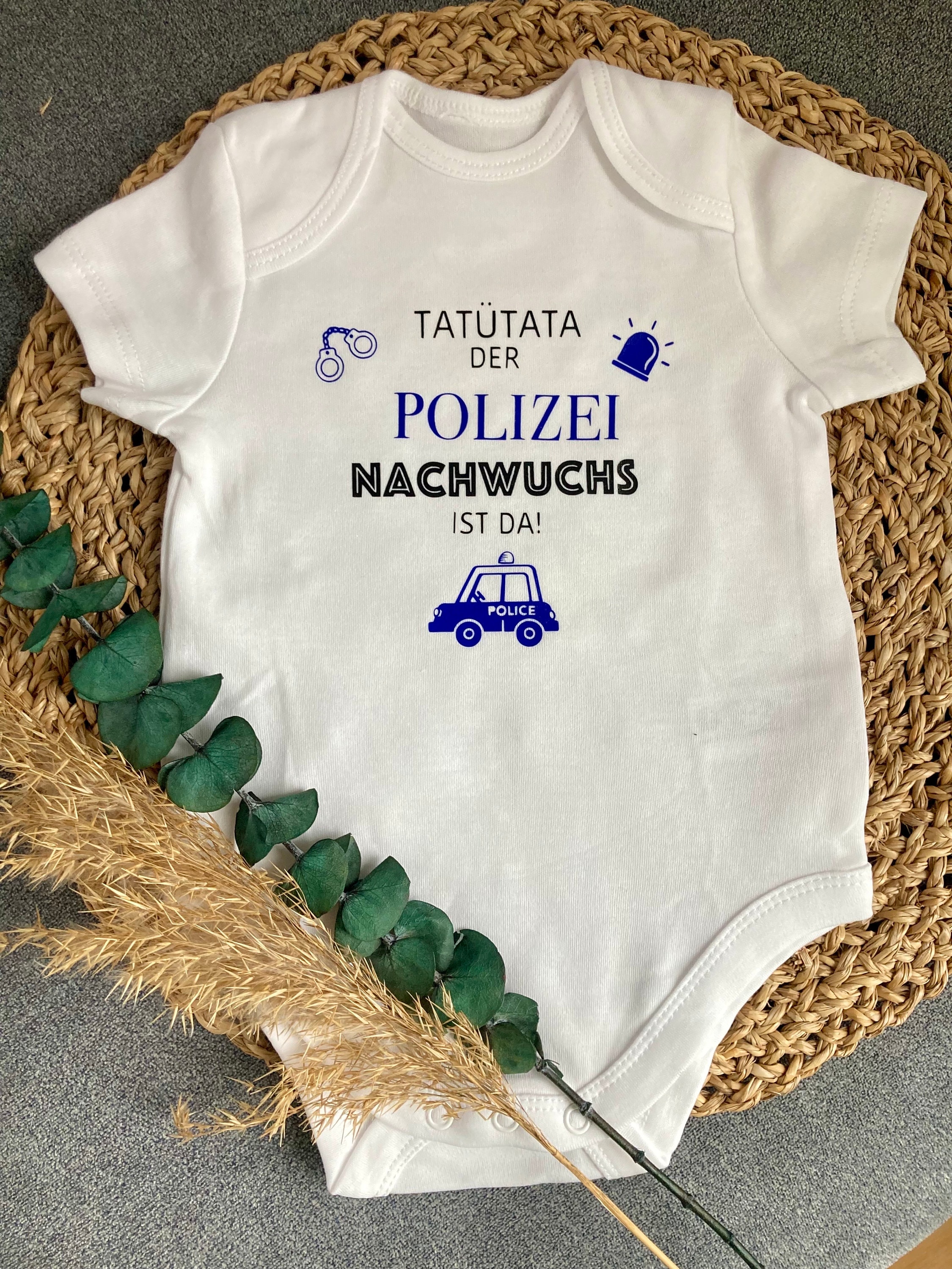 Schnizler Baby Set Polizei - Strampler Mit Langarmshirt Für Jungen & Mädchen