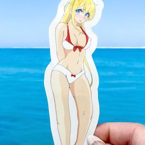 CUTE EMBARESSED BIKINI Anime!!