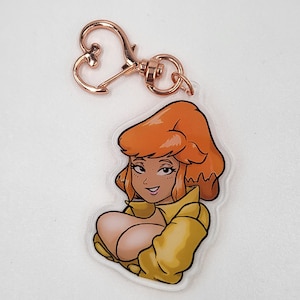 Ninja Turtles APRIL O'NEIL Custom Acrylic Keychain 2.5" Tmnt Sexy