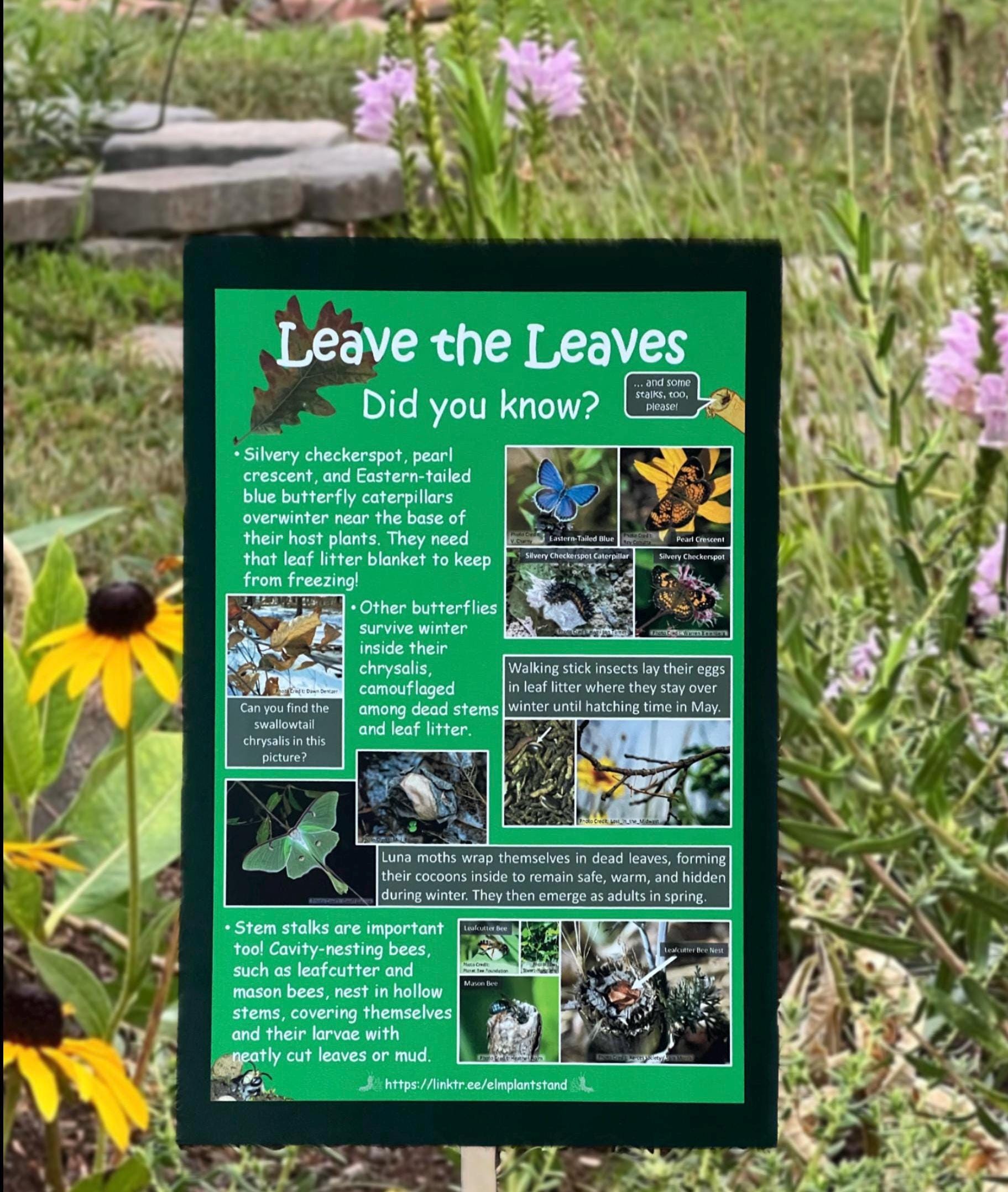 Leave the Leaves Sign 18