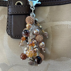 Shell beach purse bag charm