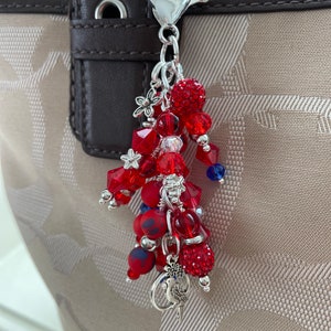 Parrot beach purse bag charm