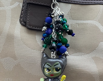Maleficent purse charm